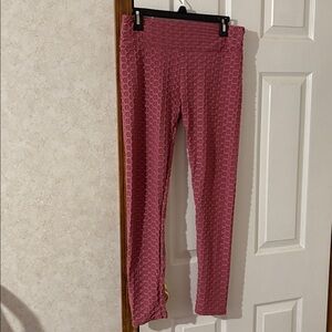 Adult XL TikTok Textured pink Leggings